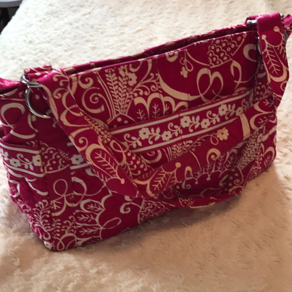 Vera Bradley Pink "Petunia" Shoulder Bag